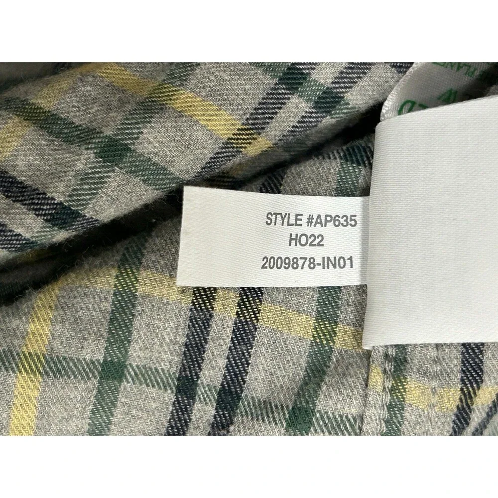 J Crew Brushed Twill Button Down Shirt Mens XL Classic Long Sleeve Plaid AP635